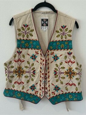 Hairston Roberson ROPA Embroidered Denim Vest